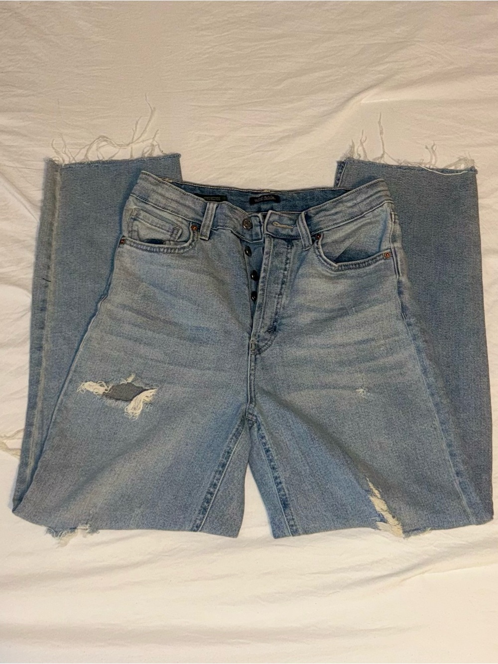 Wild Fable Highest Rise Straight Leg Ripped Jeans